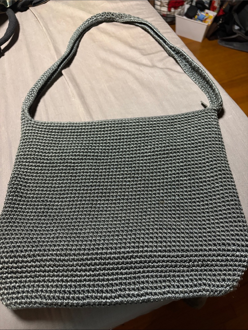 Sak Crochet Gray Shoulder Bag